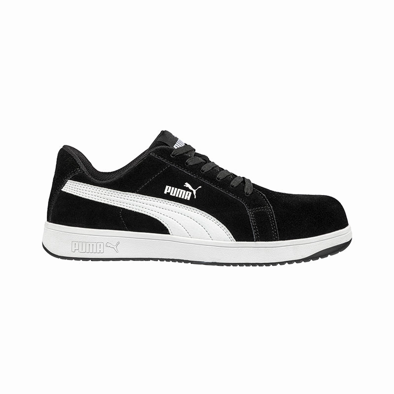 Puma Light Weight Shoes Puma Iconic Composite Safety Shoe (Black/White) 640017