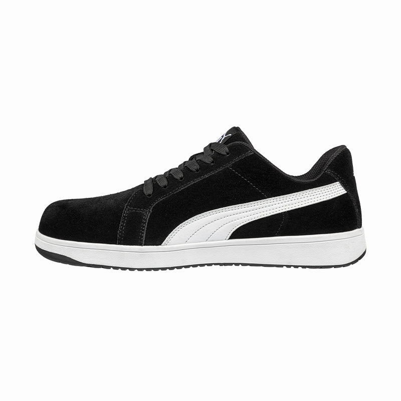 Puma Iconic Composite Safety Shoe (Black/White) 640017 Puma Borussia Soccer Shoes