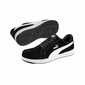 Puma Iconic Composite Safety Shoe (Black/White) 640017 Puma X The Hundreds Shoes