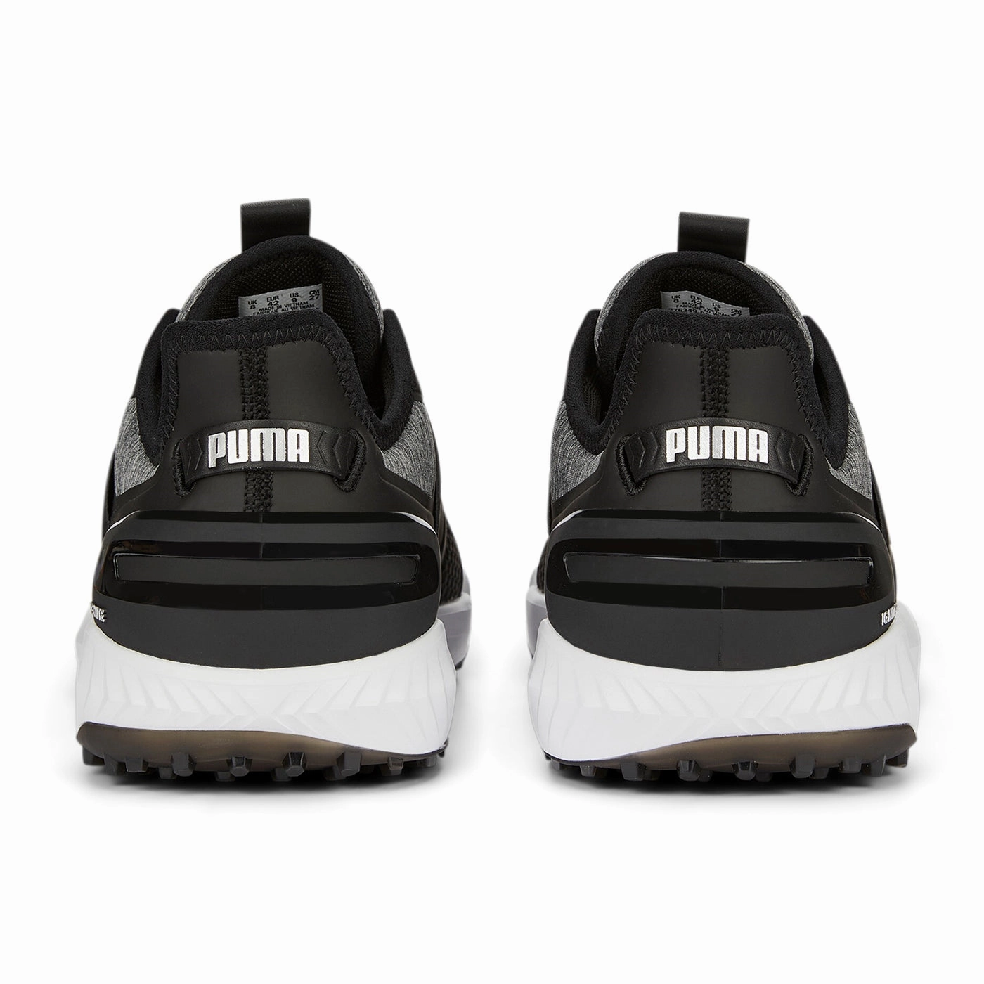 Puma IGNITE Elevate Spikeless Wide Men's Golf Shoes - Puma Back/ Puma Silver Puma Nba Basketball Shoes