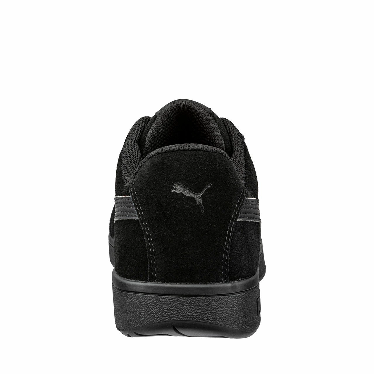 Puma Men's 640305 Iconic Black/Black Suede Low Composite Safety Toe Metal Free Work Shoes Asics Lyte Classic Athletic Shoes