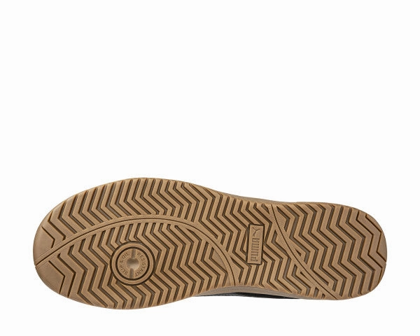 Original Asics Tiger Shoes Puma Men's 640325 Iconic Black/Gum Suede Low Composite Safety Toe Metal Free Work Shoes