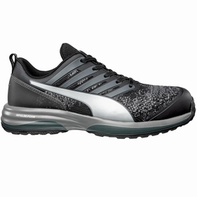 Puma Men's 644545 Charge Black Low Composite Safety Toe Metal Free Work Shoes Asics Shoes Sportstyle