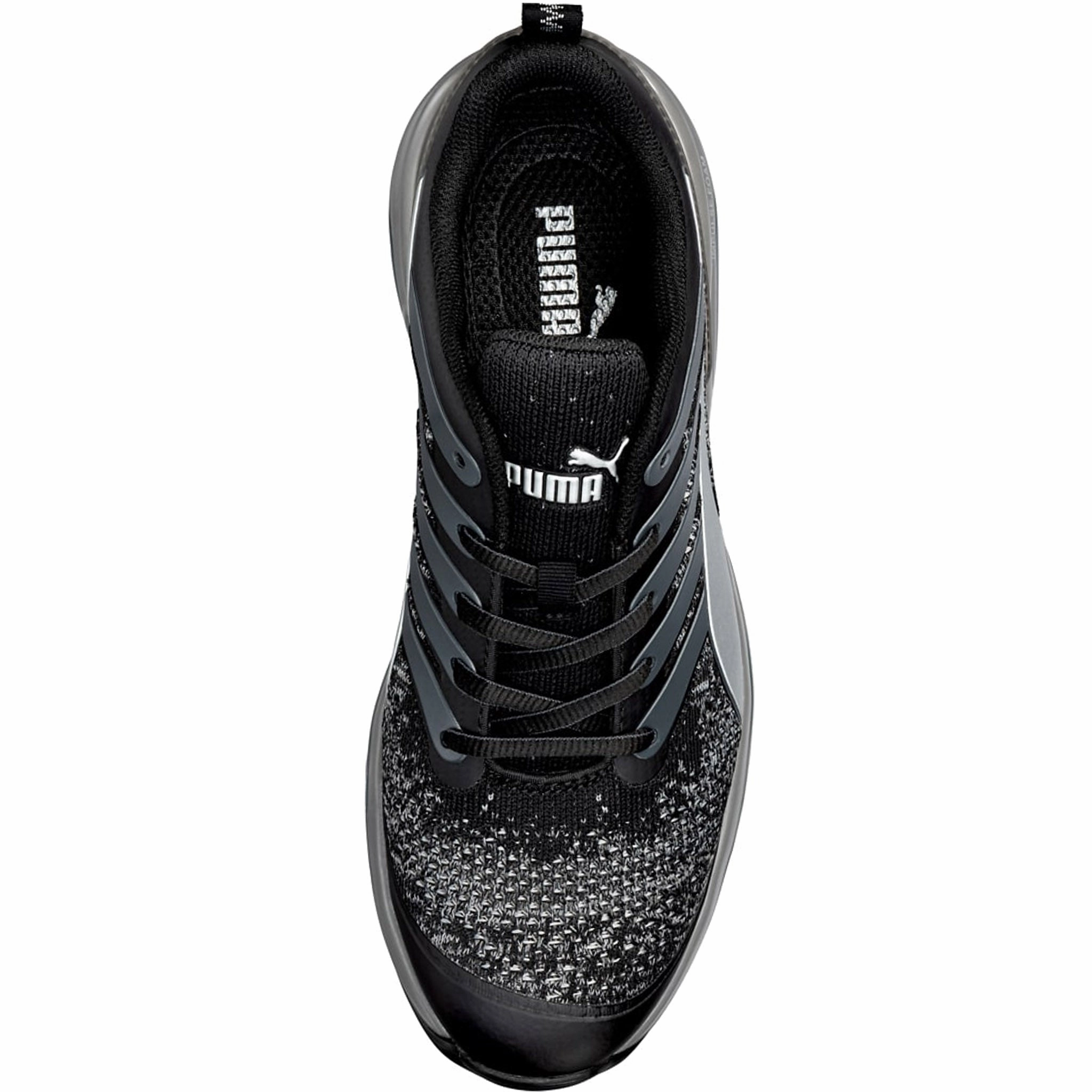 Puma Men's 644545 Charge Black Low Composite Safety Toe Metal Free Work Shoes Vintage Asics Wrestling Shoes