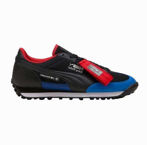Clearance Asics Shoes Puma Men's Bmw M Motorsport Easy Rider Shoes - Puma Black / Cool Cobalt