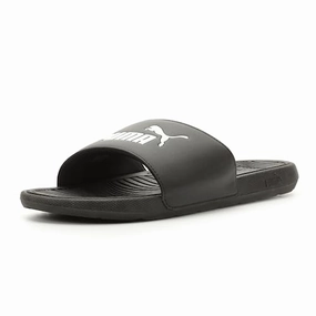Asics Gel Rocket Shoes PUMA Mens Cool Cat 2.0 Slide Sandal, PUMA Mens black-PUMA Mens white, 9