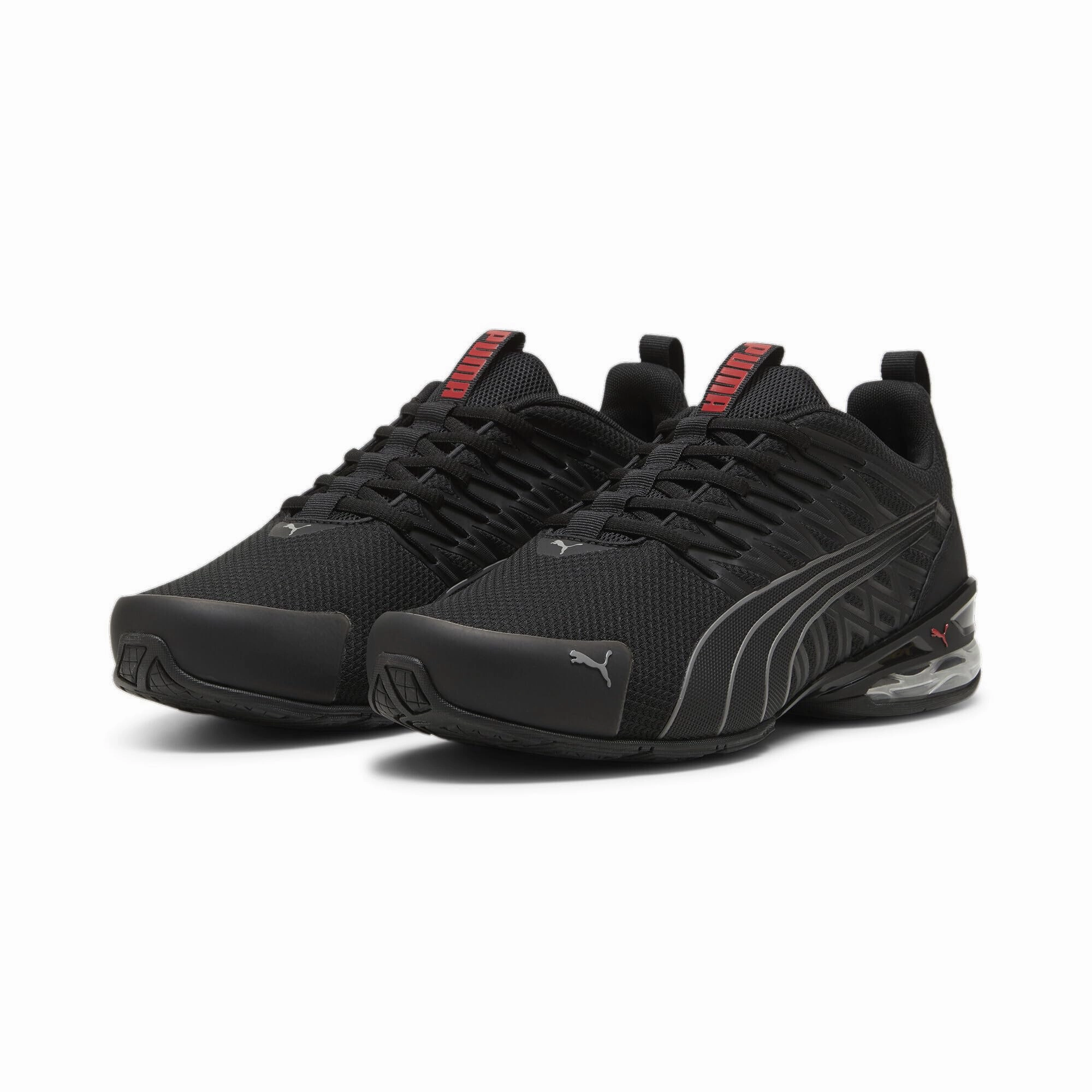 PUMA Mens Voltaic Evo Cross Trainer, PUMA Mens Black-Stormy Slate-for All Time Red, 10 Puma Golf Shoes Ignite Nxt