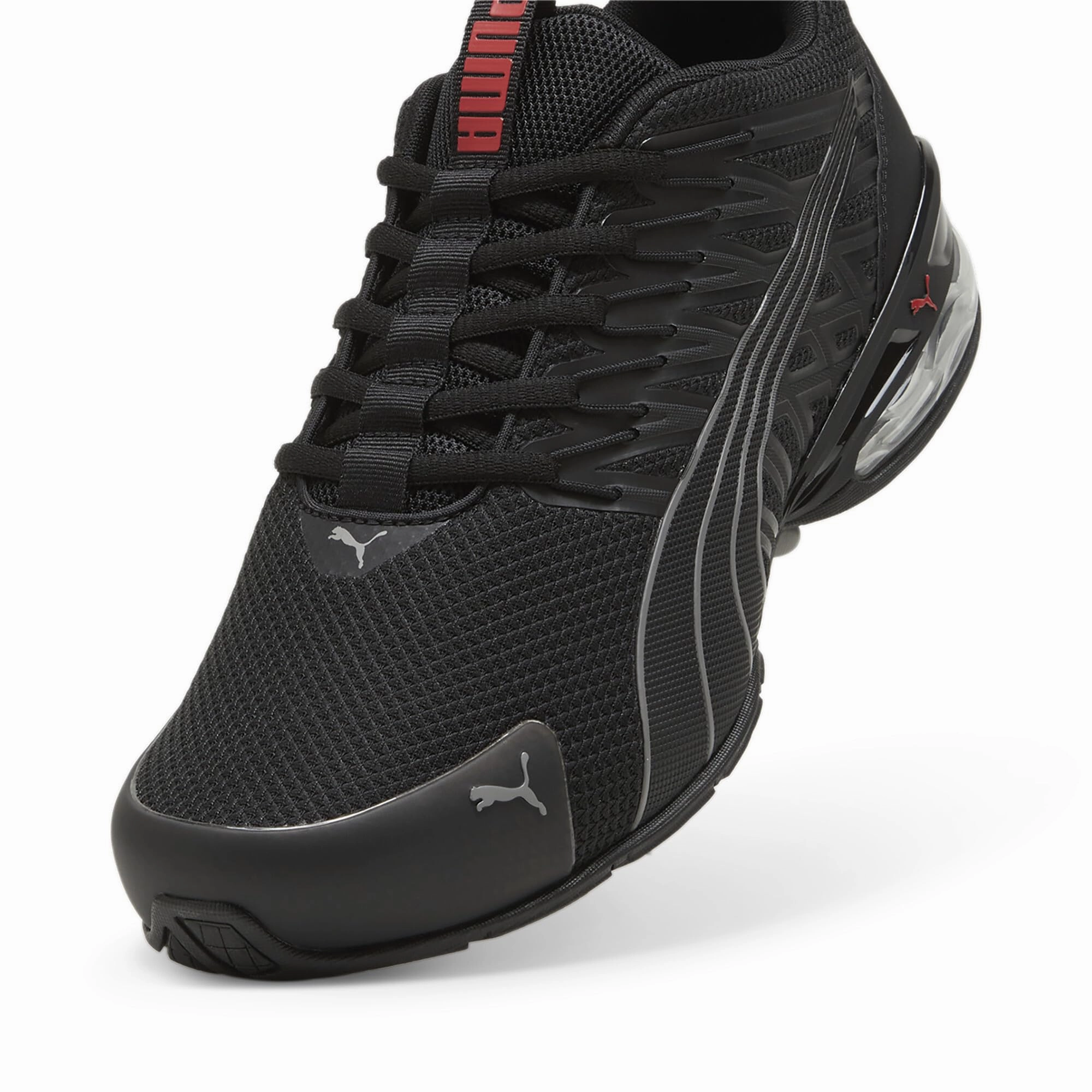 Puma Turtles Shoes PUMA Mens Voltaic Evo Cross Trainer, PUMA Mens Black-Stormy Slate-for All Time Red, 10