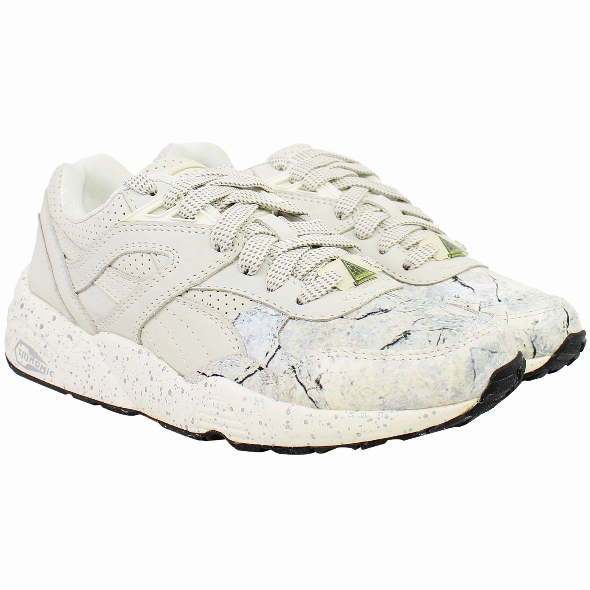 Asics Neutral Running Shoe Puma R698 ROXX Mens White Trainers