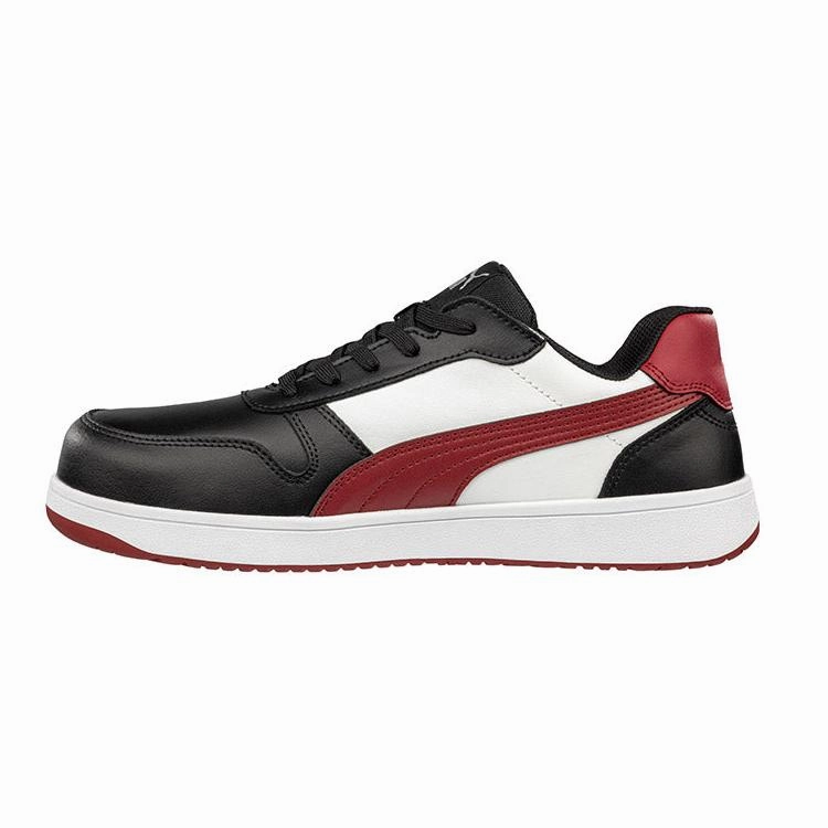 Shoes Like Asics Novablast Puma Red/Black Frontcourt Low Fibreglass Toe Cap Lace Up Safety Shoe (640207) (Pre Order)