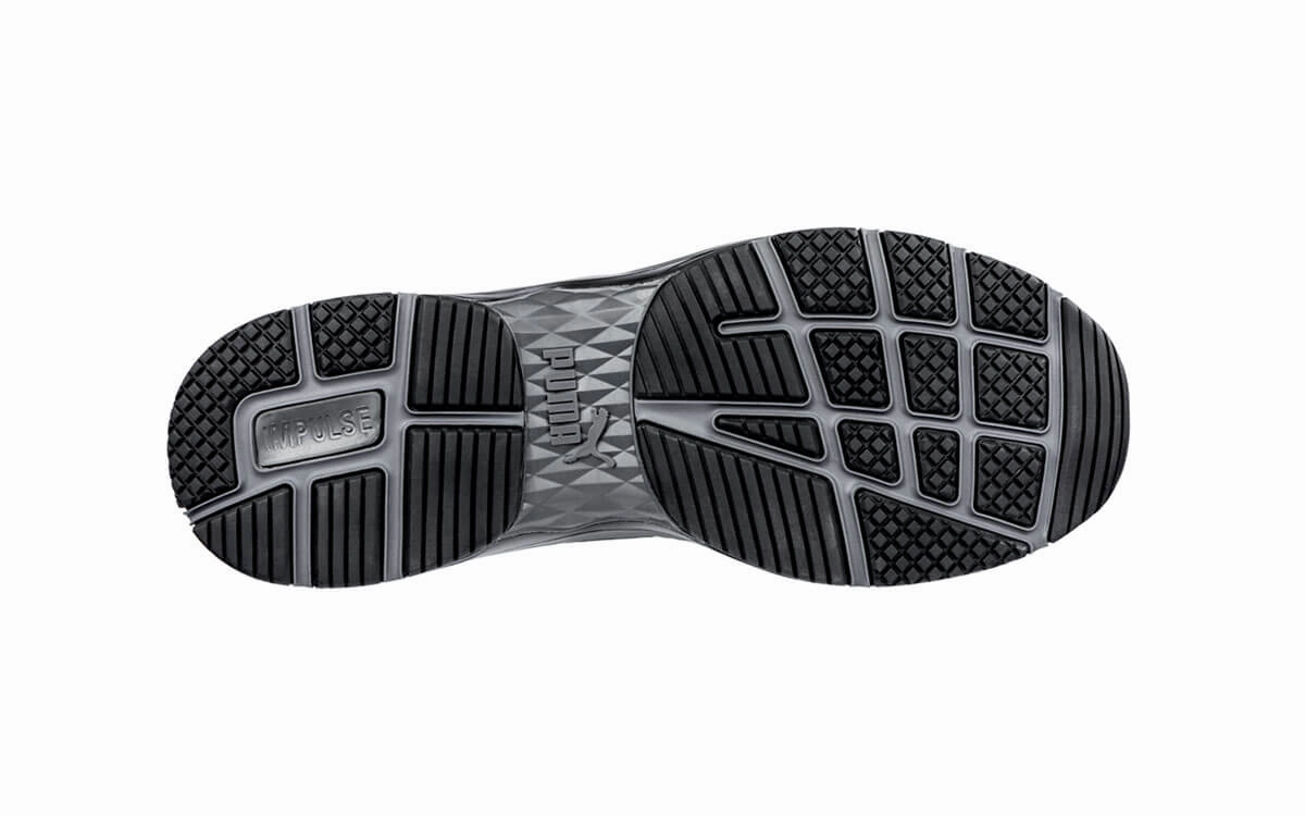 Good Asic Running Shoes Puma Relay Black Lightweight Safety Shoes 643837