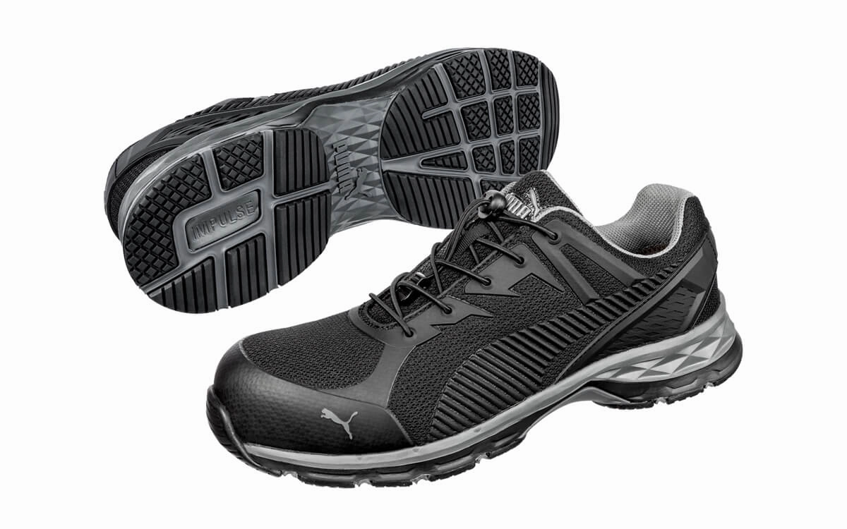 Puma Relay Black Lightweight Safety Shoes 643837 Asics Vibram Shoes