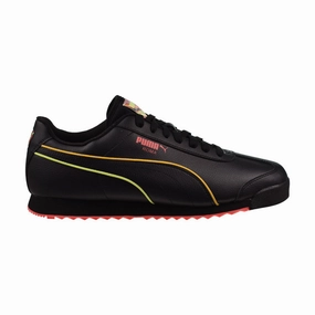 Puma Roma Lava Low Top Men's Shoes Black Asics Gel Shoes