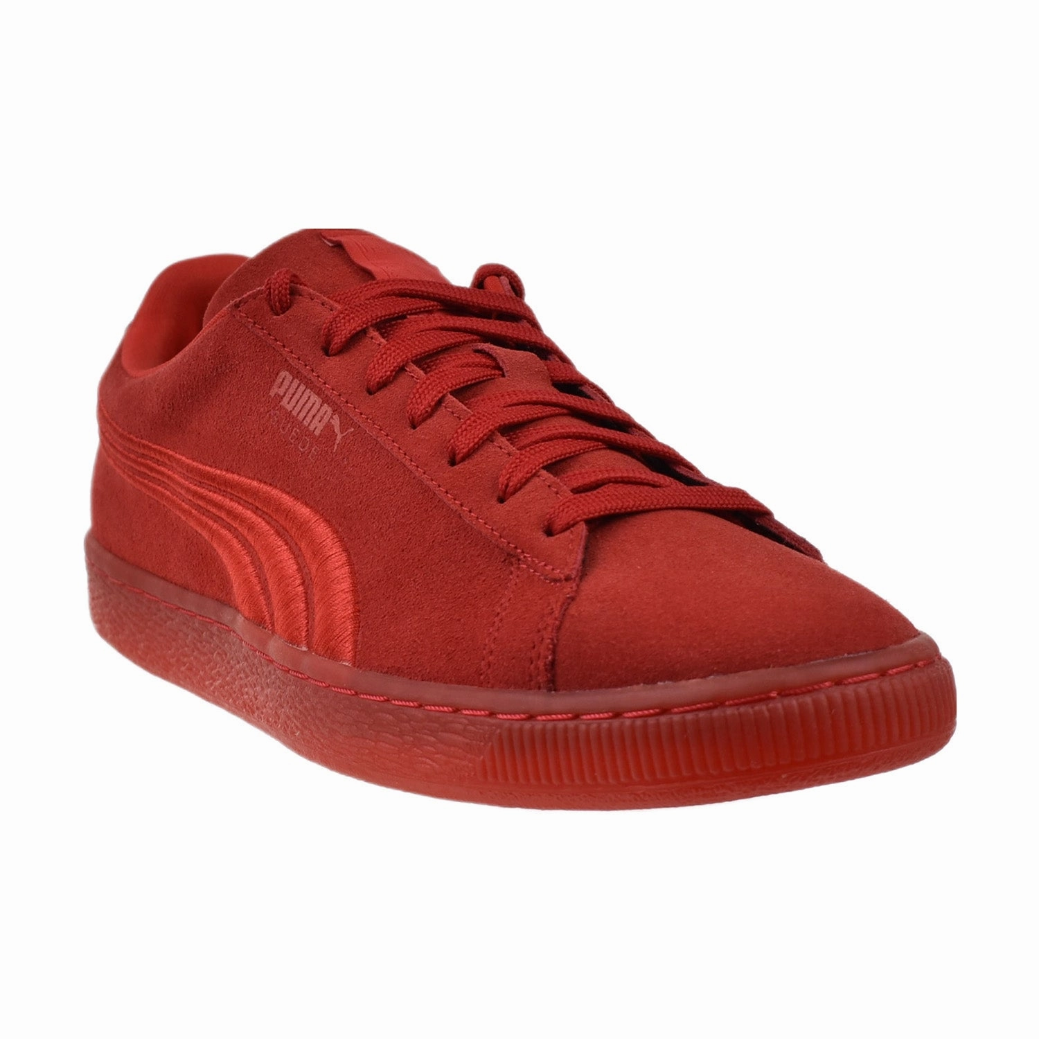 Puma Suede Classic Badge Men's Shoes Iced High Risk Red Asics 33-m 2 Running Shoe