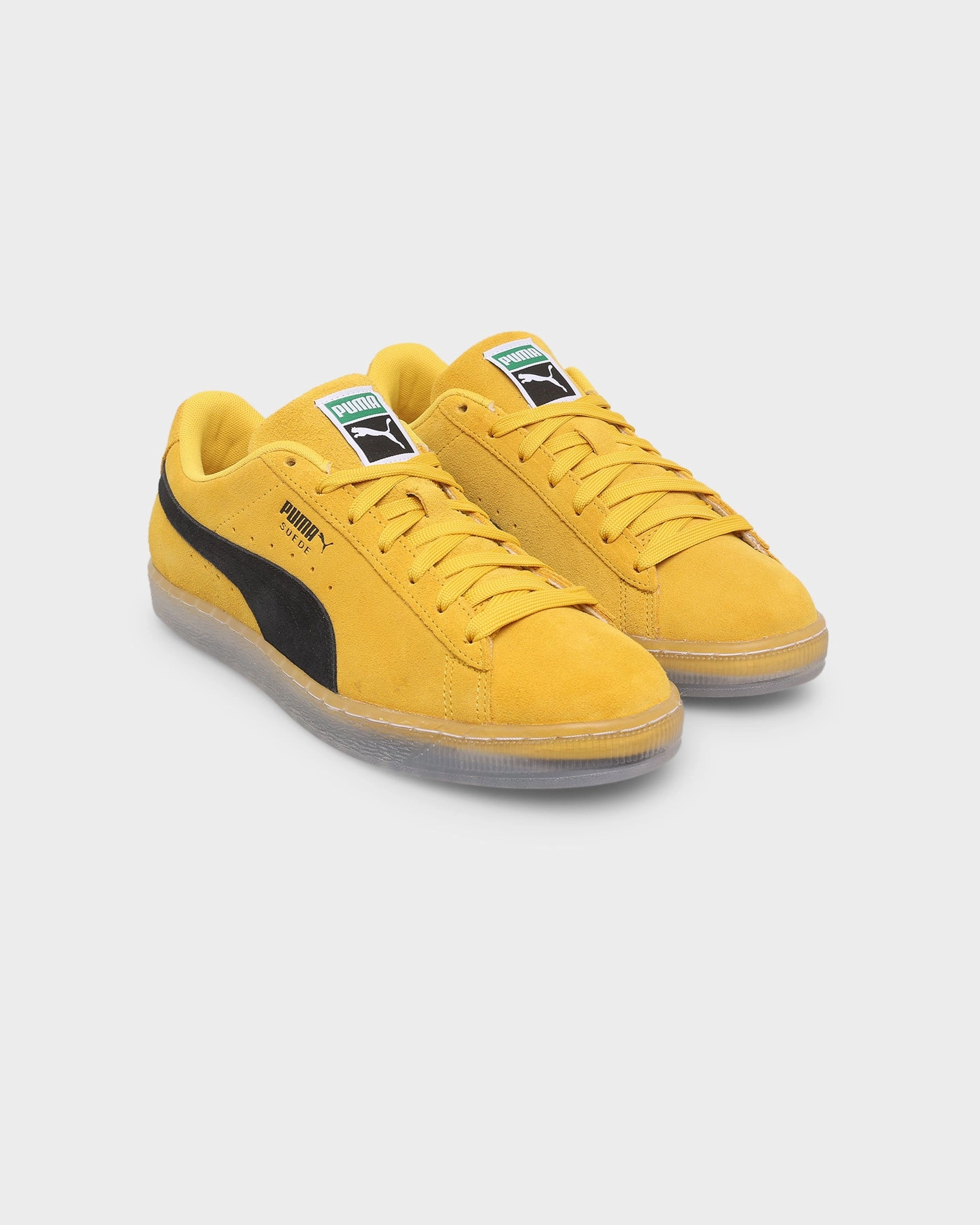 Puma Suede Translucent Shoes Spectra Yellow-Translucent Asics Casual Shoes