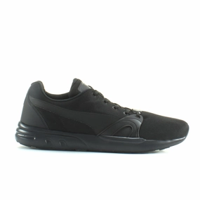 Puma Shoes Animal Print Puma Trinomic XT S Mens Black Trainers