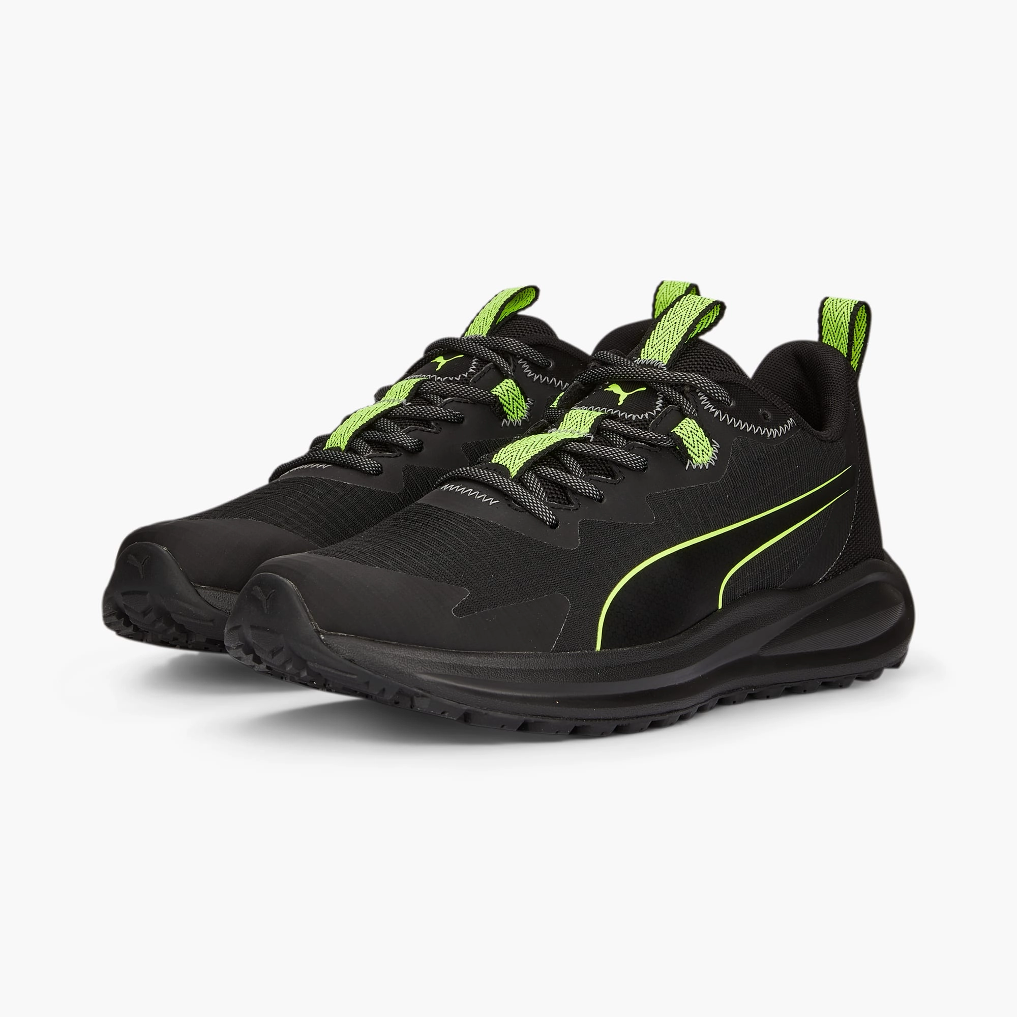 Popular Asics Shoes 2024 PUMA TWITCH RUNNER TRAIL - PUMA BLACK/LIME SQUEEZE