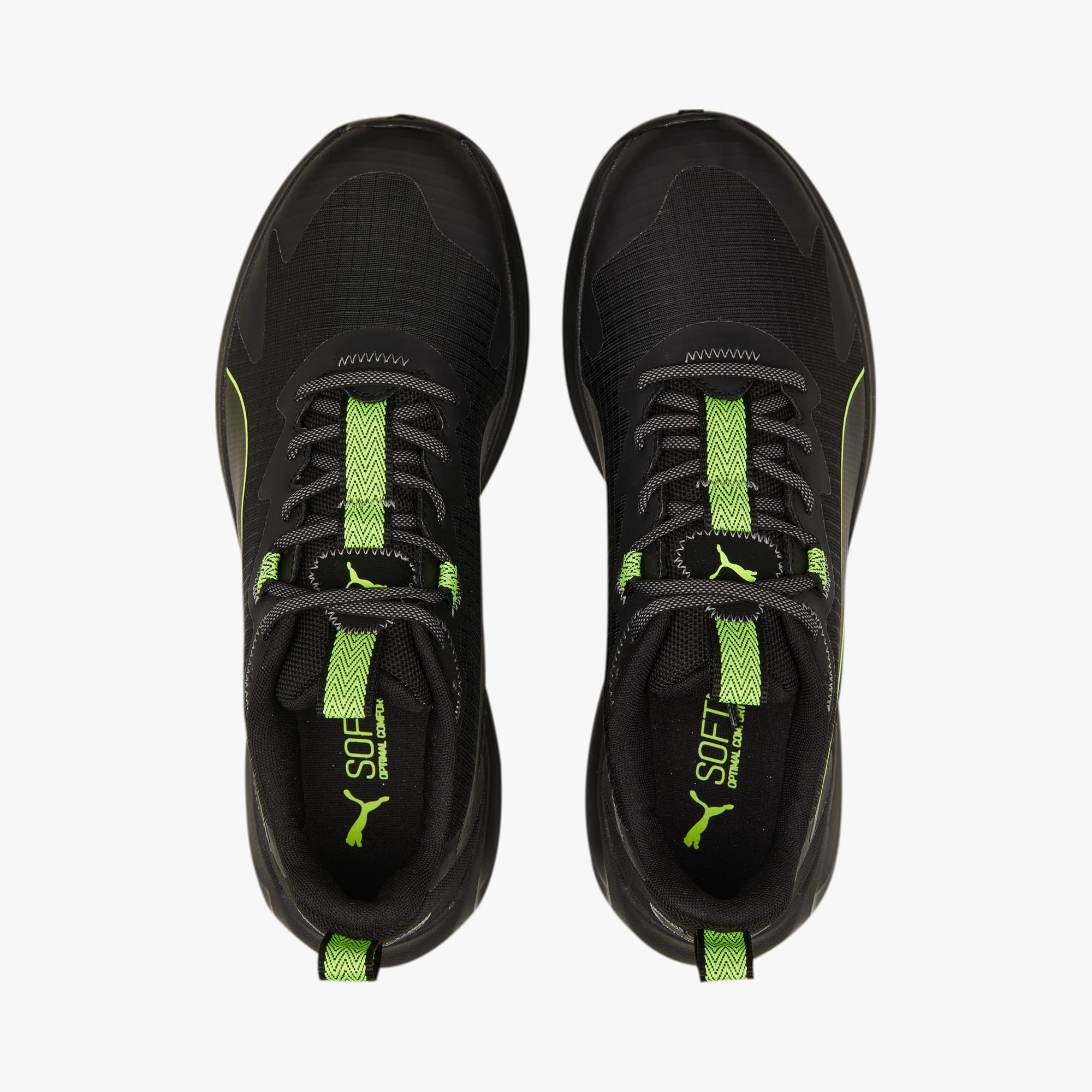 PUMA TWITCH RUNNER TRAIL - PUMA BLACK/LIME SQUEEZE Comparable To Asics Novablast 4