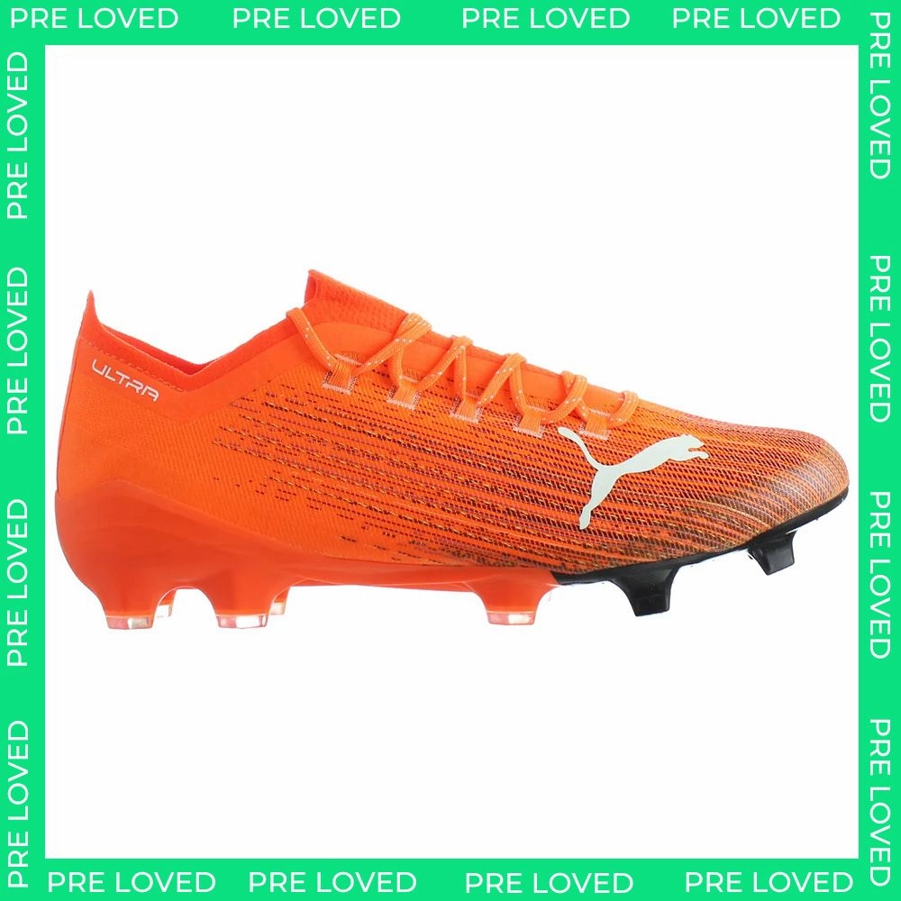 Puma Ultra 1.1 FG/AG Mens Orange Football Boots No Box Shoes Like Asics Gel Kayano
