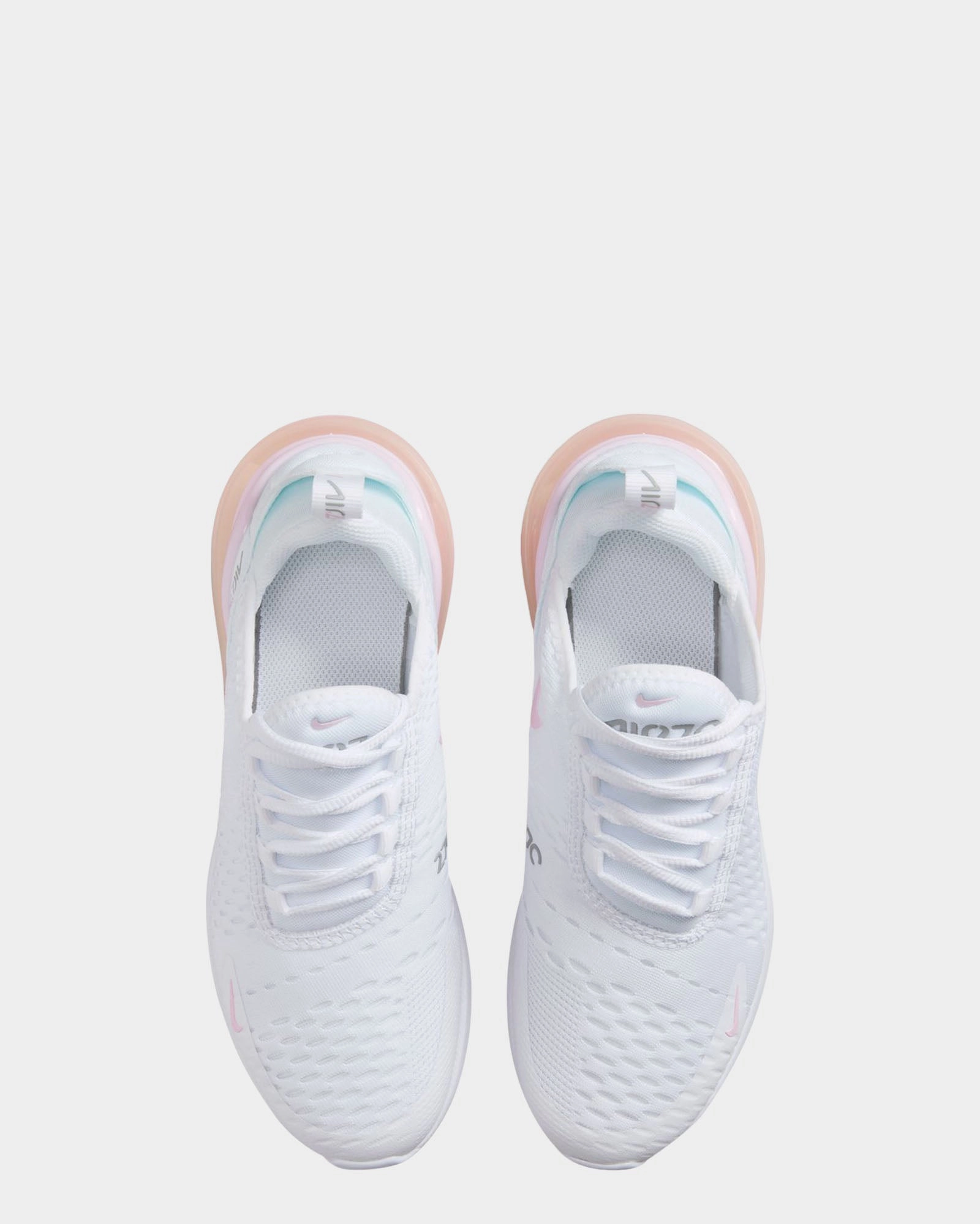 Asics Gel-excite 10 Running Shoes Air Max 270 Grade School White/Pink Foam/Smoke Grey