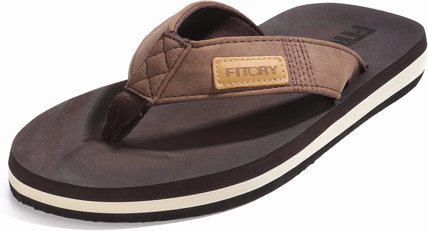 Men's Flip-Flops Size 6-15 T Strap Flat Sandals