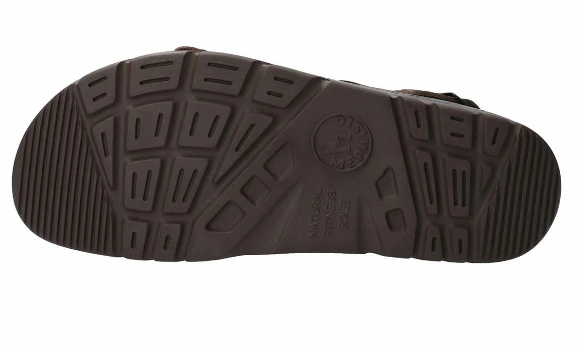 Qupid Sandals Mephisto Men's Zeus Fit Sandals- Dark Brown