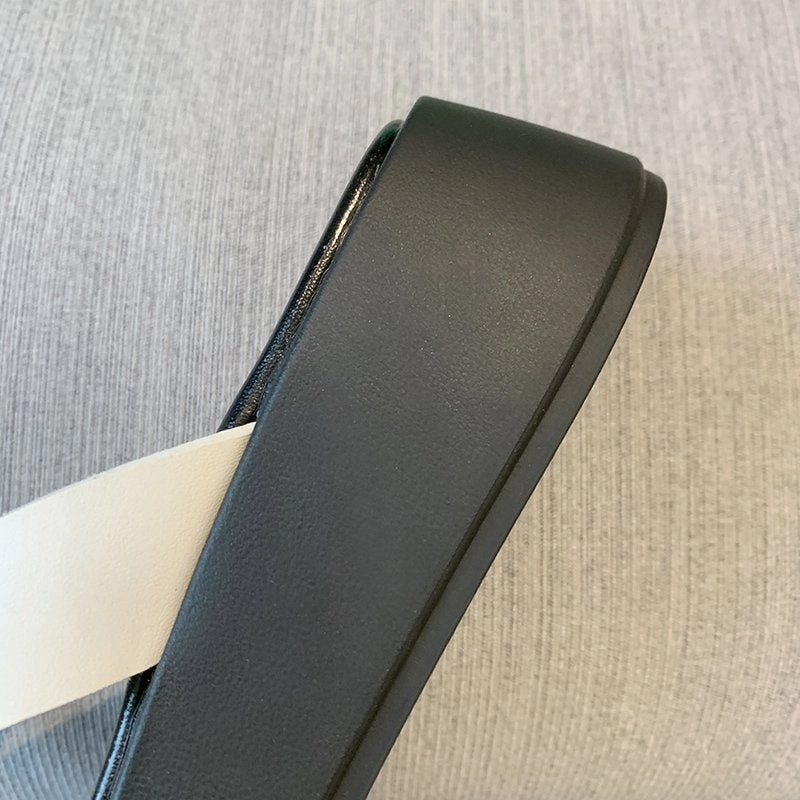 Flip Flops Ladies Yeknu Black White Mixed Color Platform Flip Flops Women Brand Designer Wedges Clip Toe Slippers Female Summer Sandals Beach Shoes