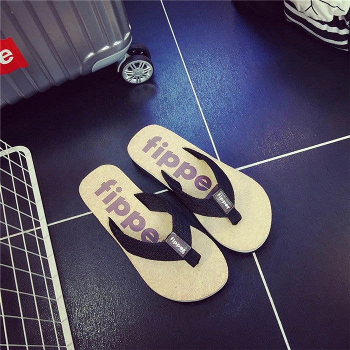 Beaded Shoes FamousBeach Man shoes Flip-flops Slippers Men Beach Sals Indoor salias mujer Slippers ILML