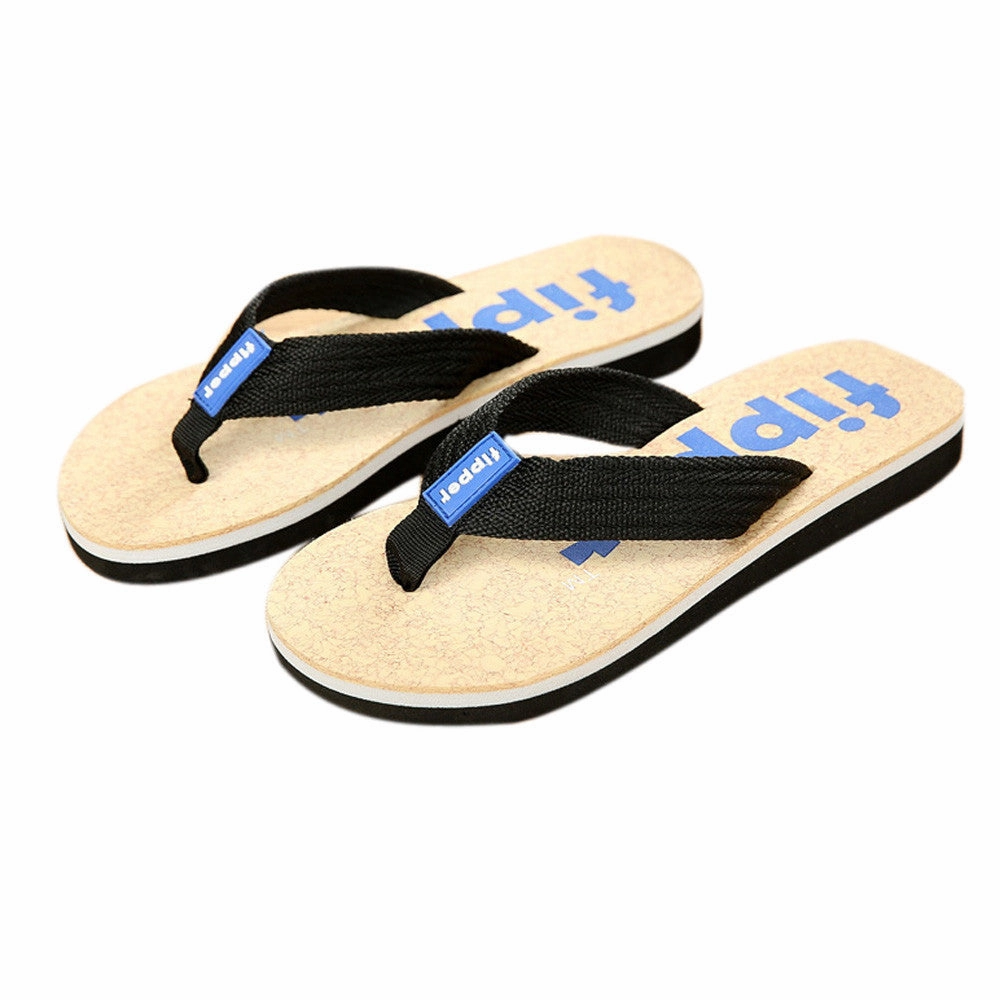 Lucky Shoes Flats FamousBeach Man shoes Flip-flops Slippers Men Beach Sals Indoor salias mujer Slippers ILML