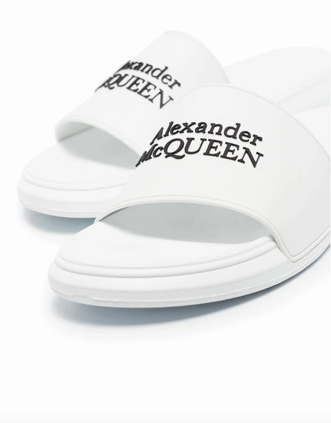 Alexander McQueen logo-embossed slides Low Heels Sandals