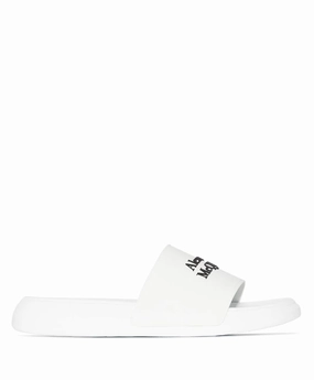 Earth Origin Sandals Alexander McQueen logo-embossed slides