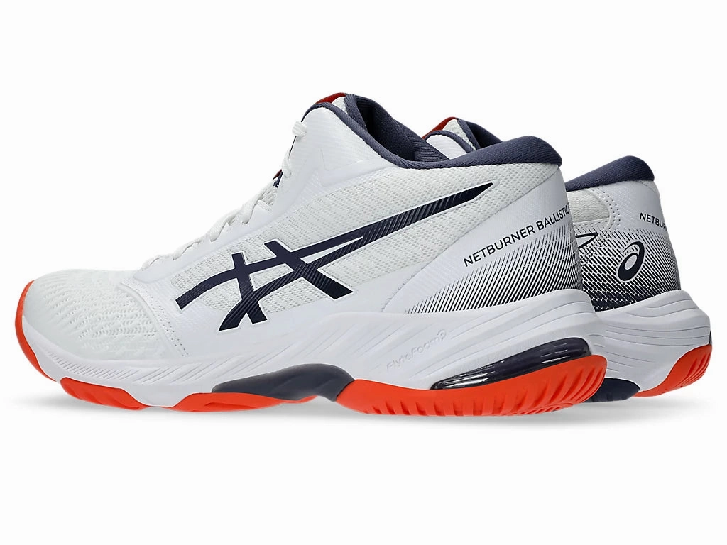 Asics Wrestling Shoes Near Me Asics Netburner Ballistic FF MT 3 Mens White/Indigo Fog