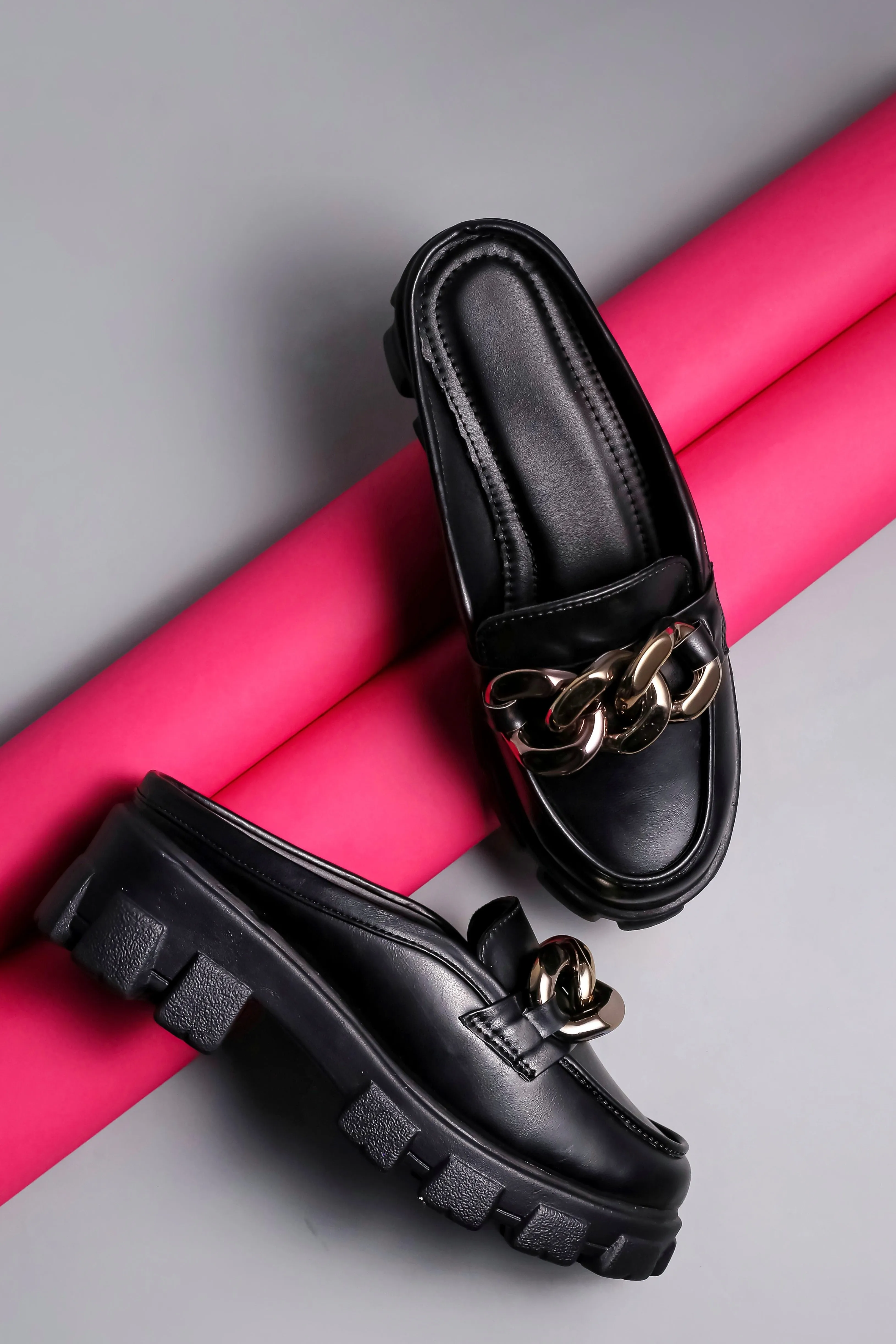 Brauch Black Embellished Slip-on Loafer Shoe Chuck Taylor Loafers