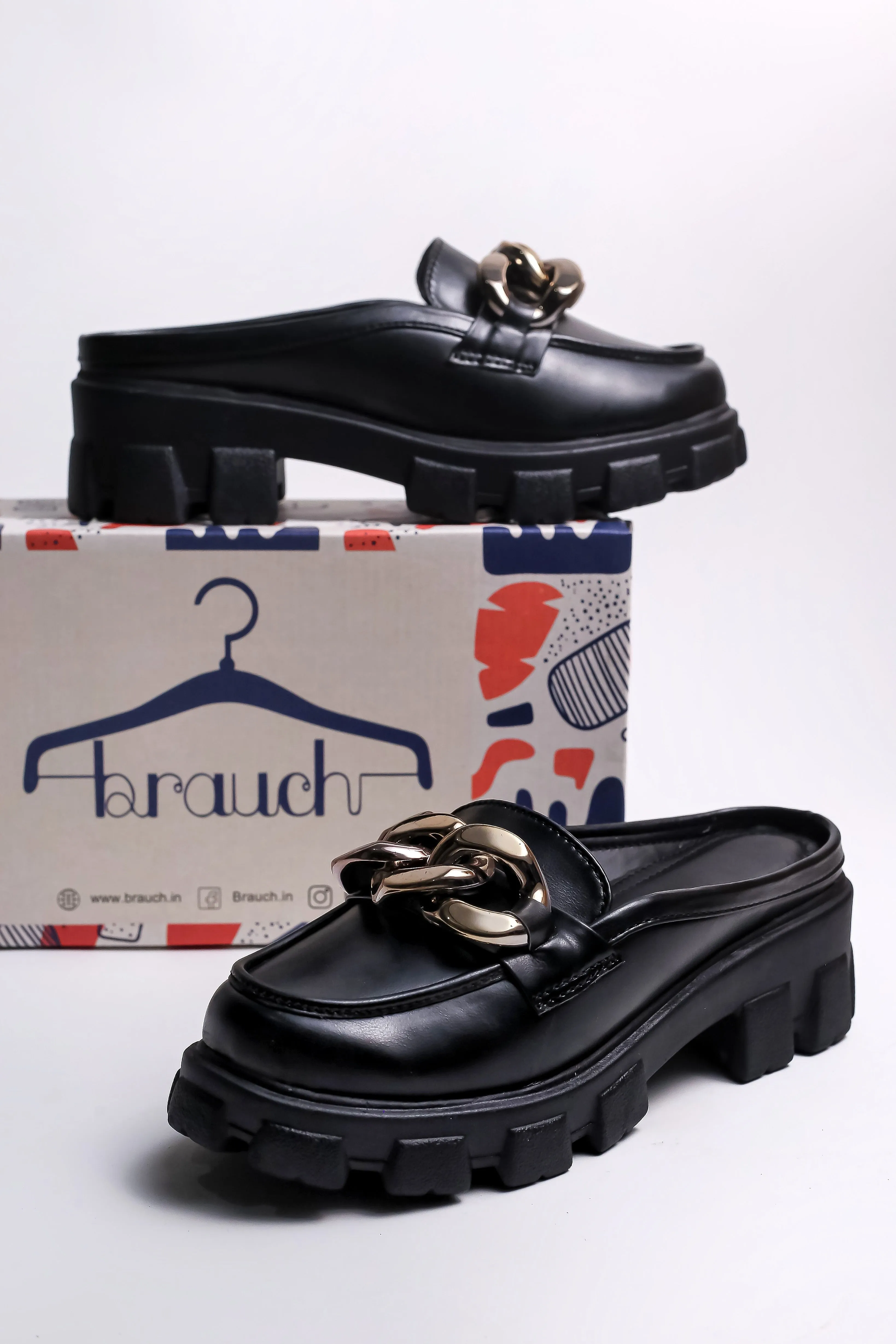 Brauch Black Embellished Slip-on Loafer Shoe Mezlan Loafers