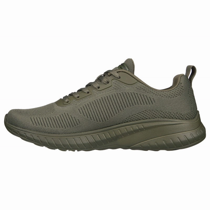 Rad Running Shoes Skechers MEN'S BOBS Squad Chaos - Prism Bold  #118000 OLIVE