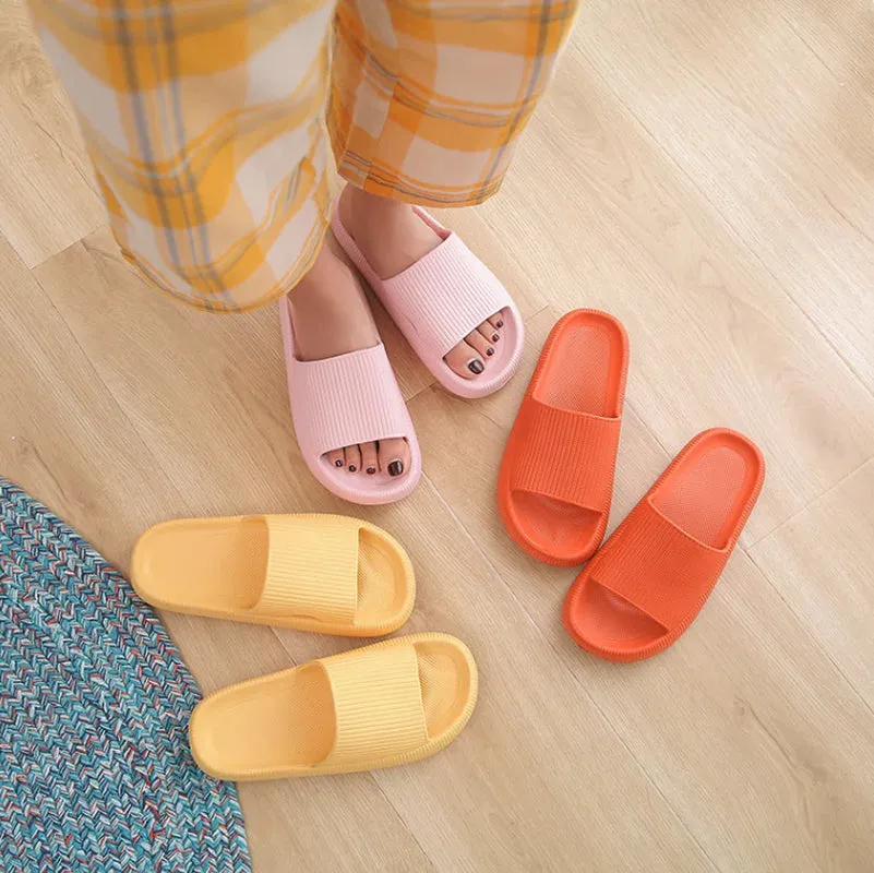 Natural Slippers Cozy Pillow Slides Anti-Slip Sandals Ultra Soft Slippers Cloud Home Outdoor Shoe
