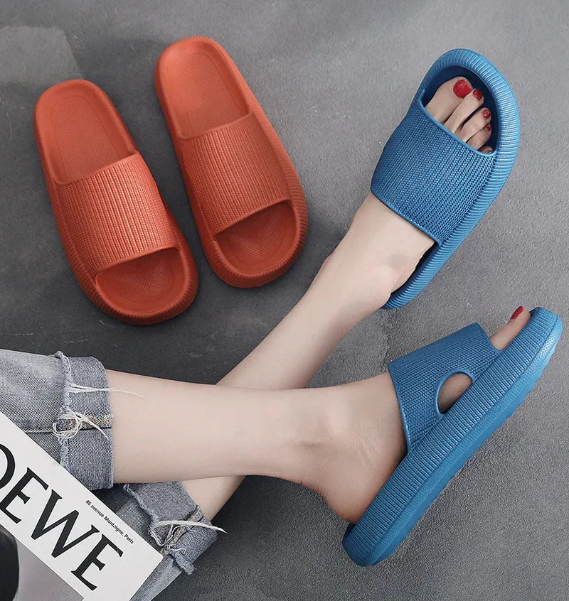 Cozy Pillow Slides Anti-Slip Sandals Ultra Soft Slippers Cloud Home Outdoor Shoe High Heel Slippers
