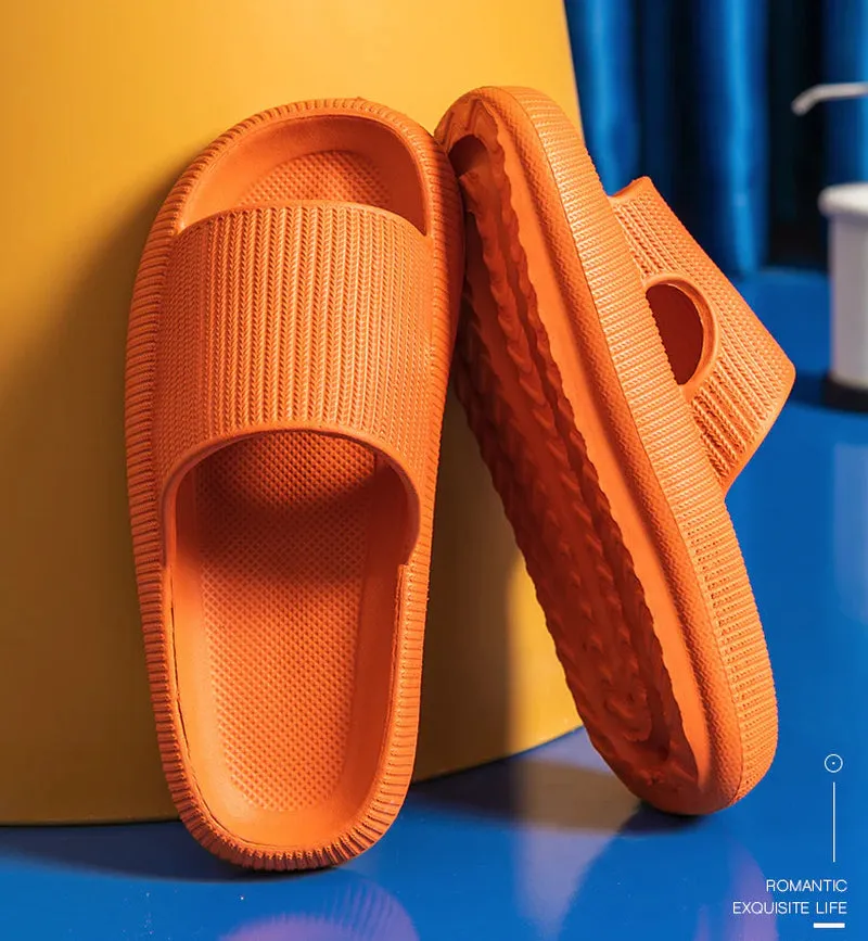 Corduroy House Slippers Cozy Pillow Slides Anti-Slip Sandals Ultra Soft Slippers Cloud Home Outdoor Shoe