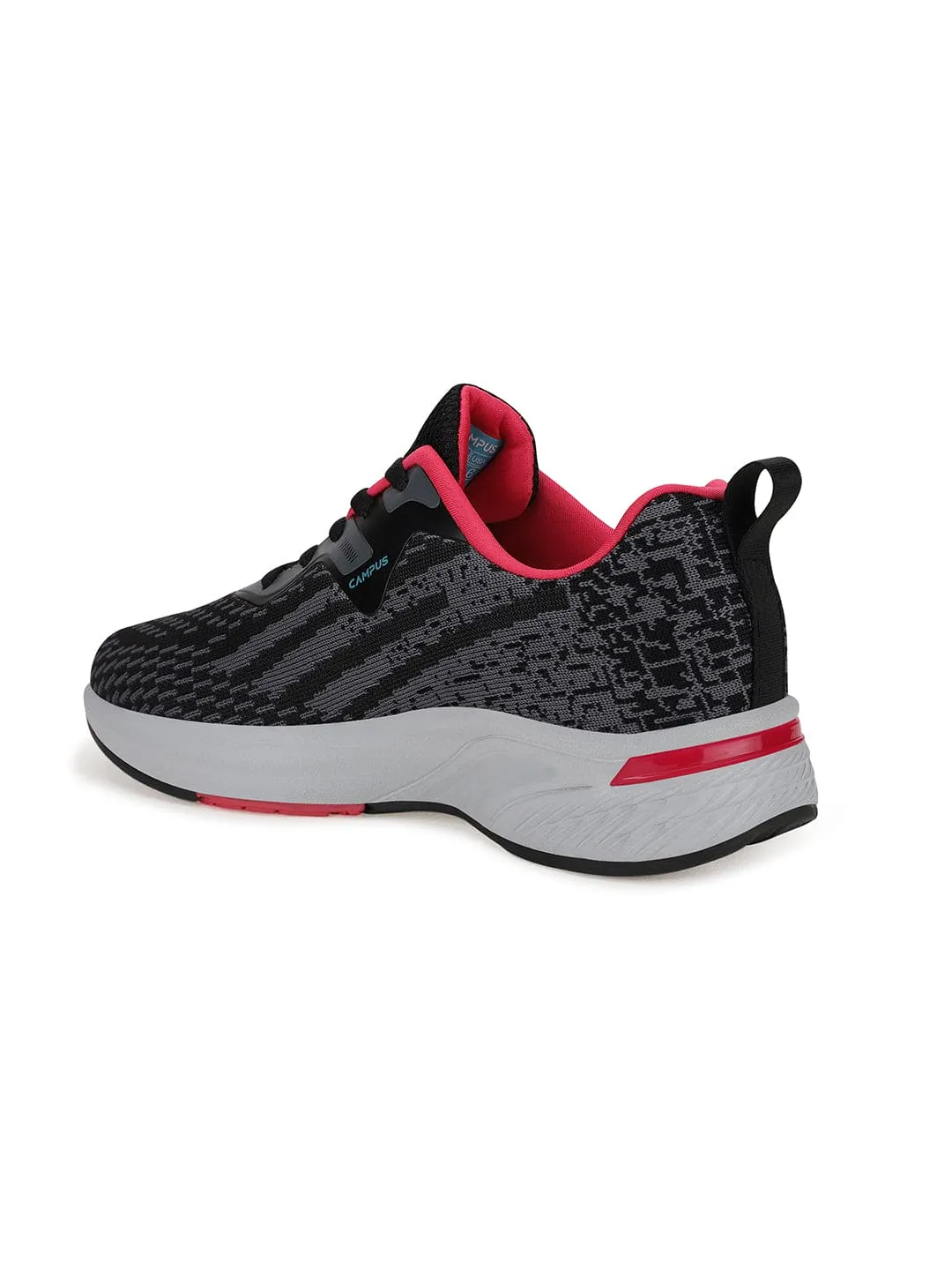 DRAPE Black Women's Sports Shoes Shock Absorbing Running Shoes