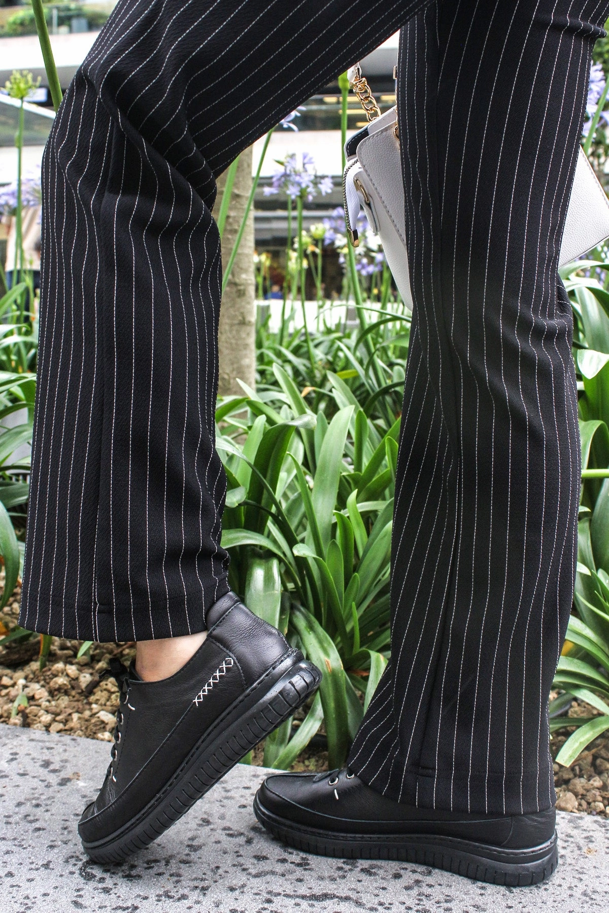 Best Athletic Casual Shoes FST Genuine Leather Women's Casual Shoes 583ZA402 Black - Memmingen