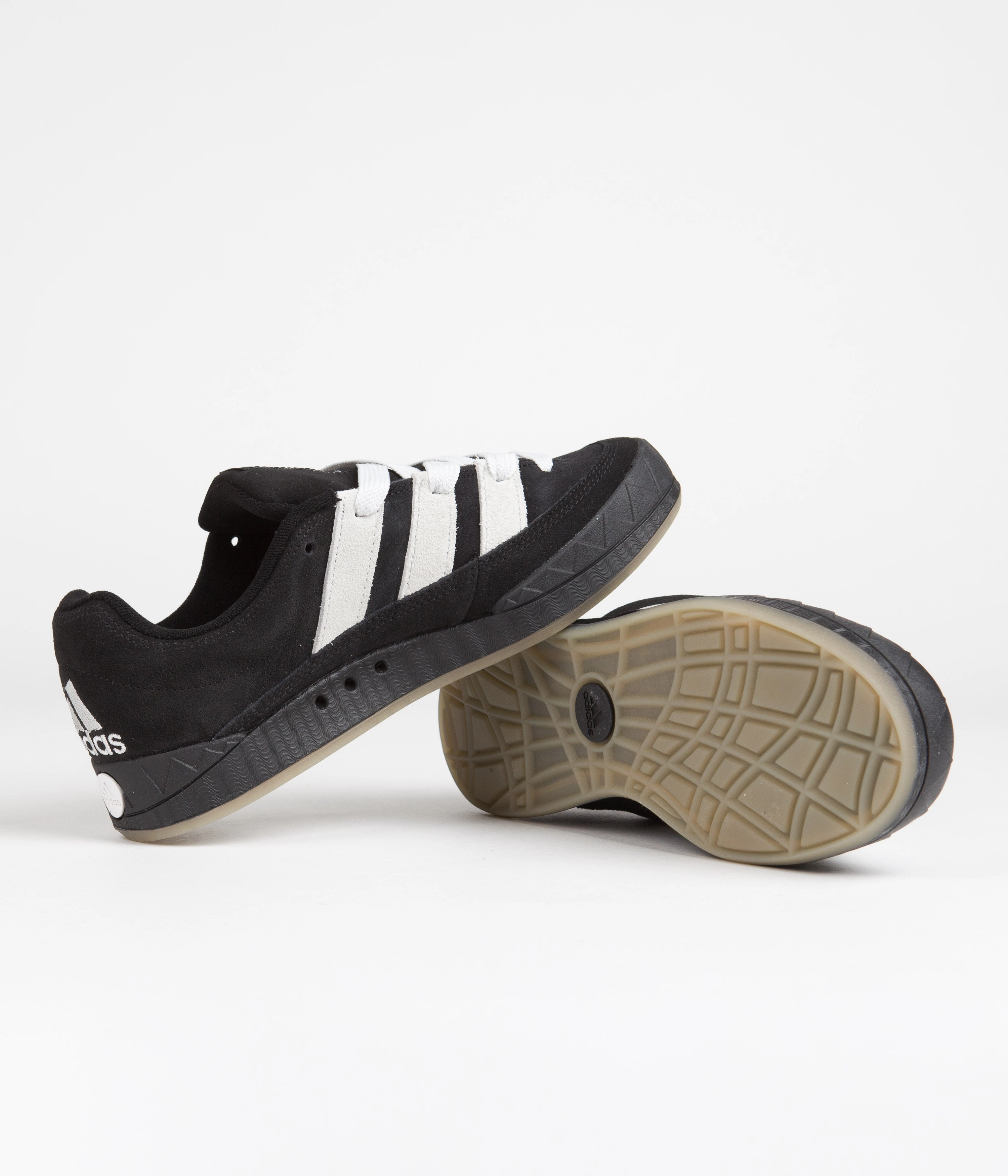 Adidas Adimatic Shoes - Core Black / Crystal White / Gum3 Don Adidas Basketball Shoes