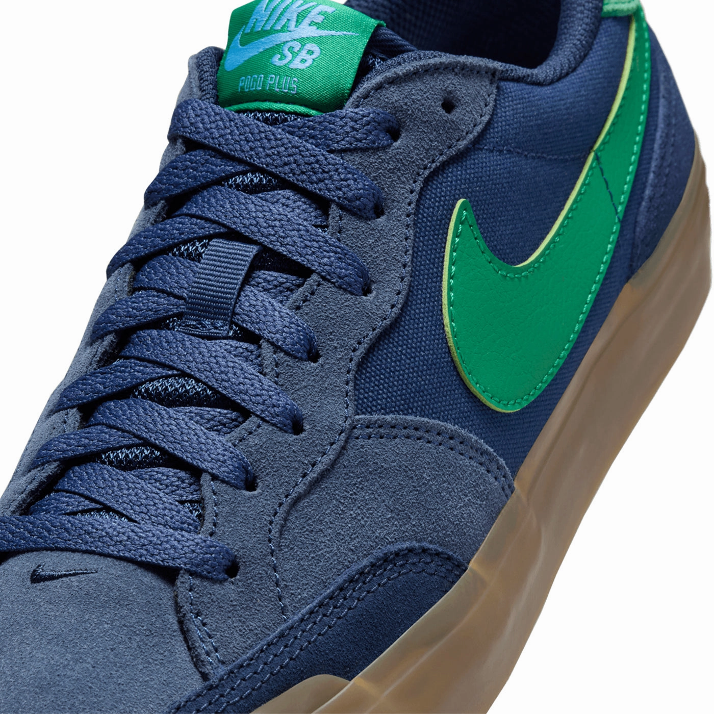 Asics Shoes Rating Nike SB Pogo Plus Premium Shoes - Midnight Navy / Malachite - Obsidian