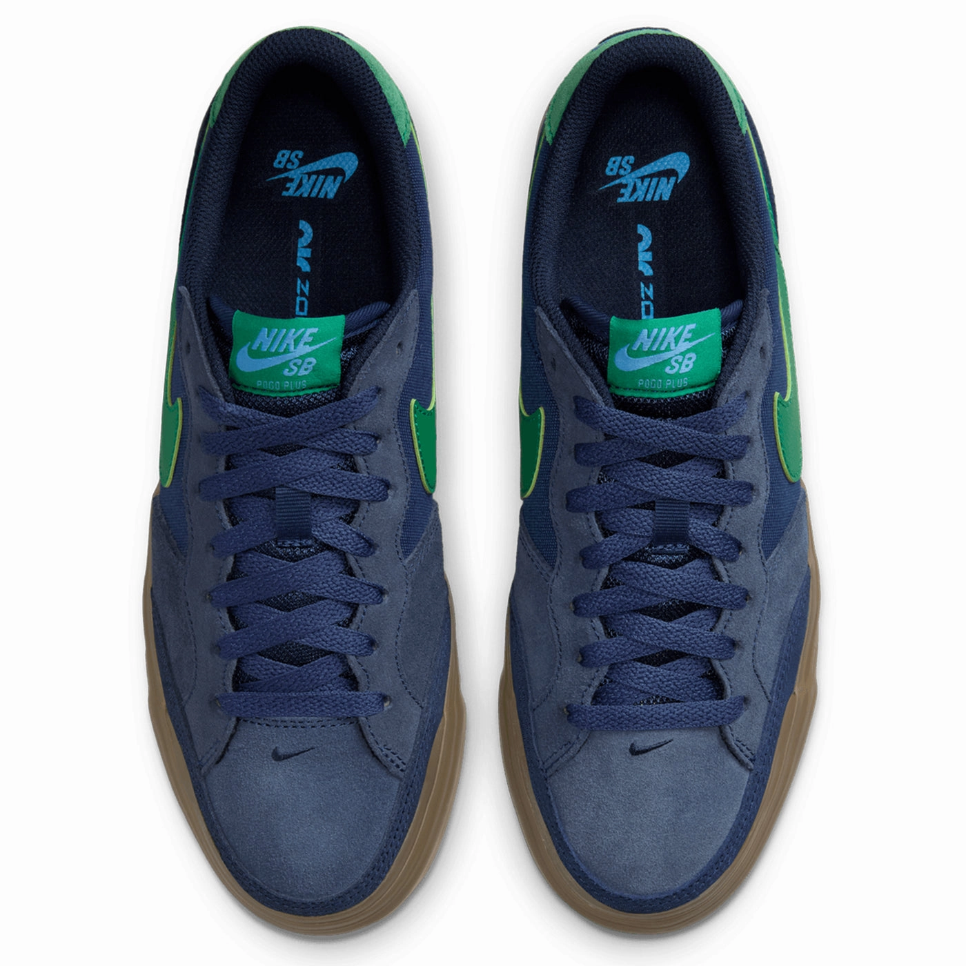 Nike SB Pogo Plus Premium Shoes - Midnight Navy / Malachite - Obsidian Asics Volleyball Shoes Paris