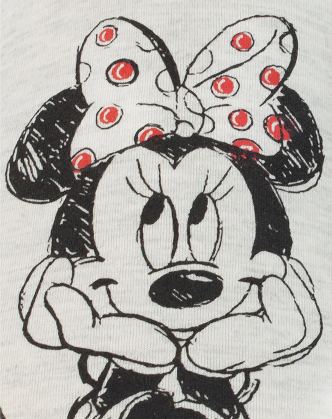 Slides Bloom Disney Minnie Mouse Sketch Women's Slippers Slip-On Grey House Shoes