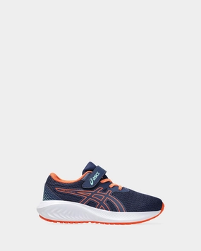 Pre-Excite 10 Pre-School Indigo Blue/Nova Orange Asics Omni Court Tennis Shoes