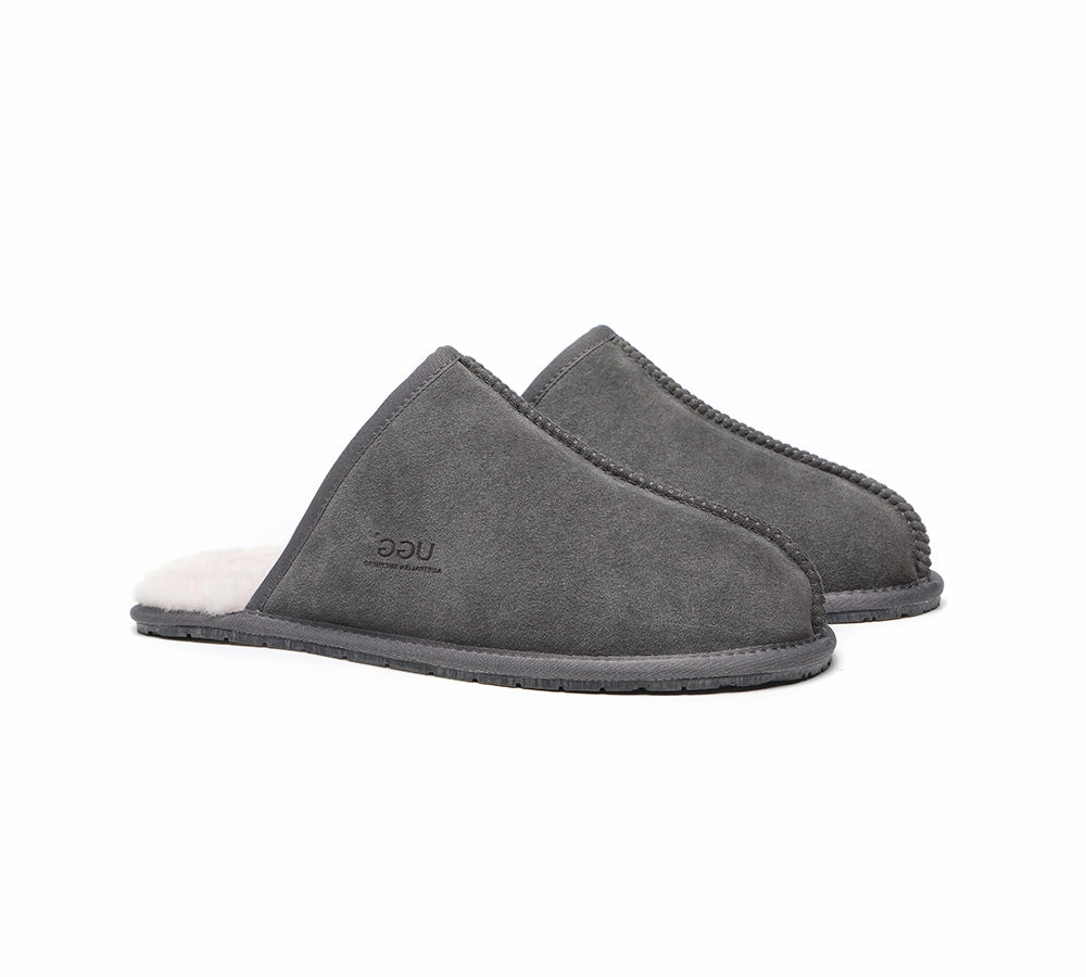 Slippers At Jcpenneys AUSTRALIAN SHEPHERD UGG Slippers Men Sheepskin Wool Scuff Bennett
