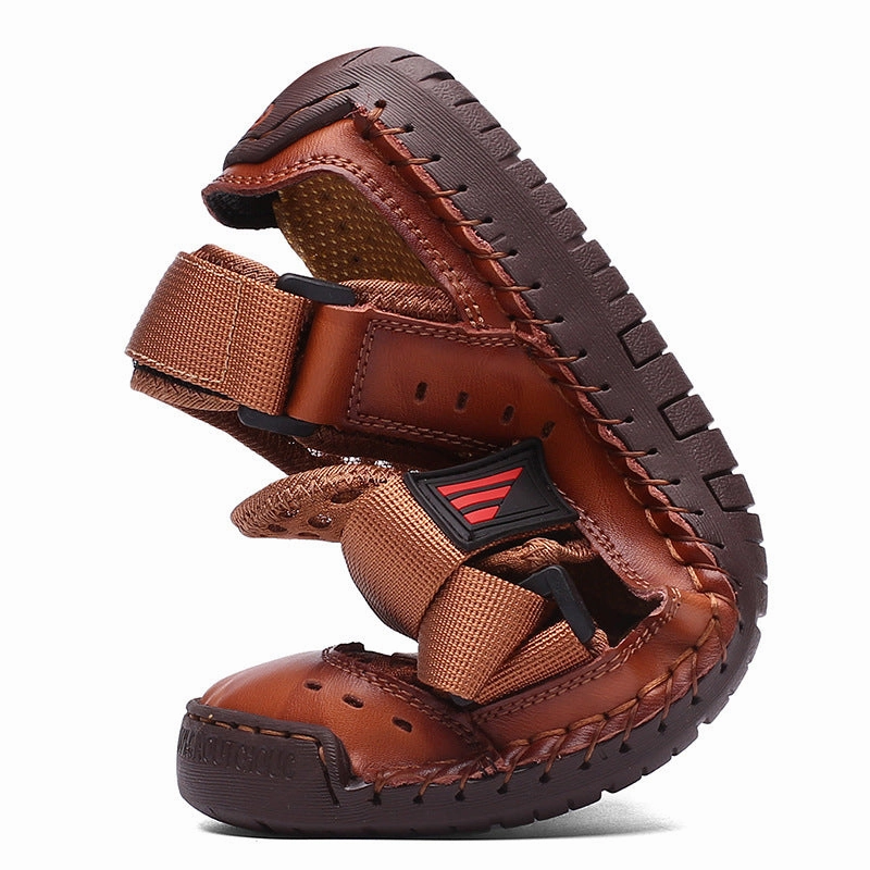 Strap Slides SURSELL Men's Casual Beach Breathable Plus Size Sandals