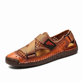 SURSELL Men's Casual Beach Breathable Plus Size Sandals Nessarose Slippers