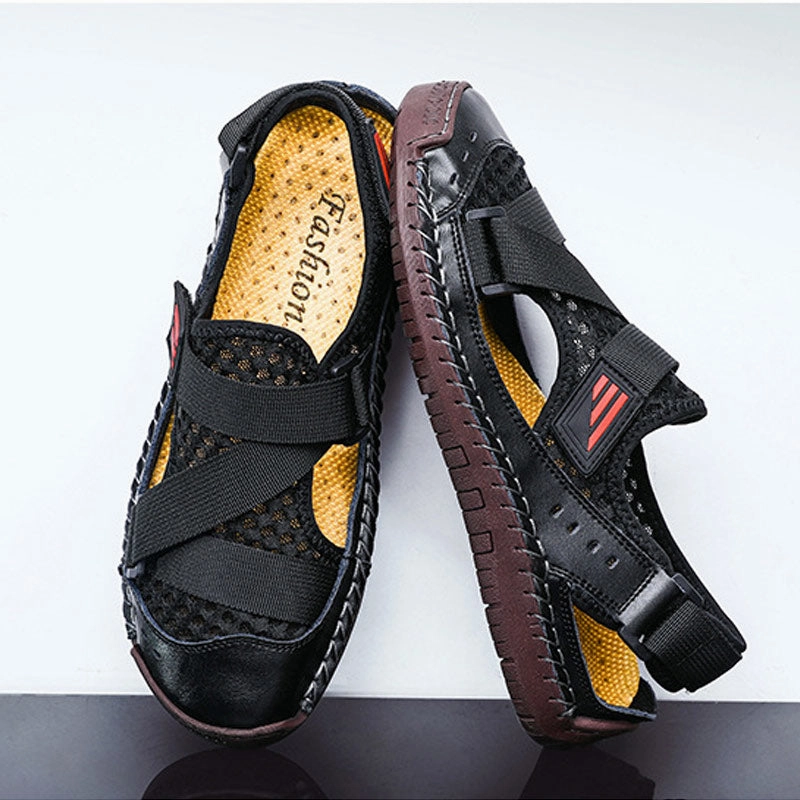 SURSELL Men's Casual Beach Breathable Plus Size Sandals Water Vista Slides