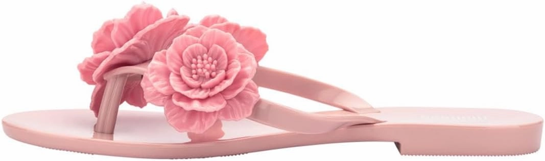 Melissa Women's Harmonic Flip Flops with Rosette High End Flip Flops